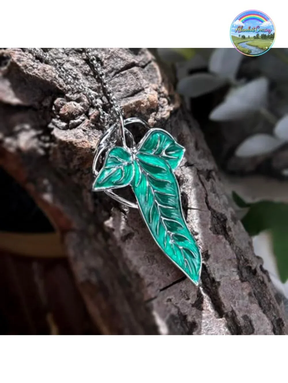 Elegant Elven Green Tree Leaf Enamel Pin Brooch Cloak Clasp Cosplay Jewelry